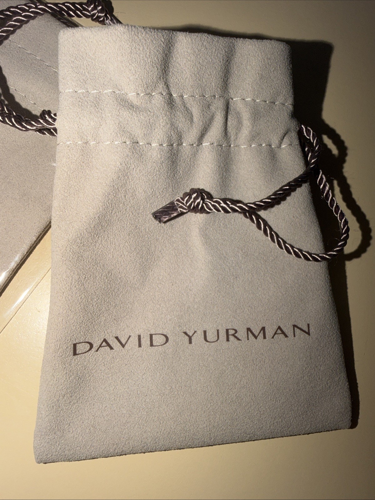 2-David Yurman Medium Drawstring Jewelry Pouch Dust Bag 4.5” x 3.5” 1 New-1 Used