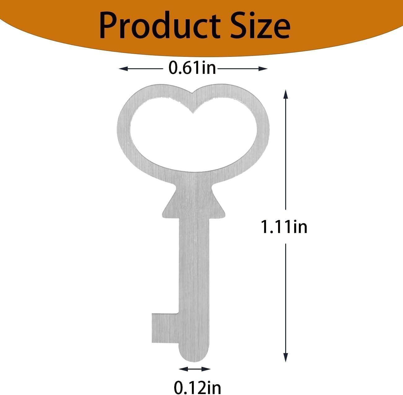 2 Pck Cedar Box Key for Lane Mini Keepsake Boxes with Locks & Jewelry Box Key