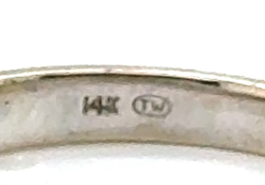 Channel Set Diamond Wedding Band .25ct Mined 14K Anniversary Ring Die Struck 3mm