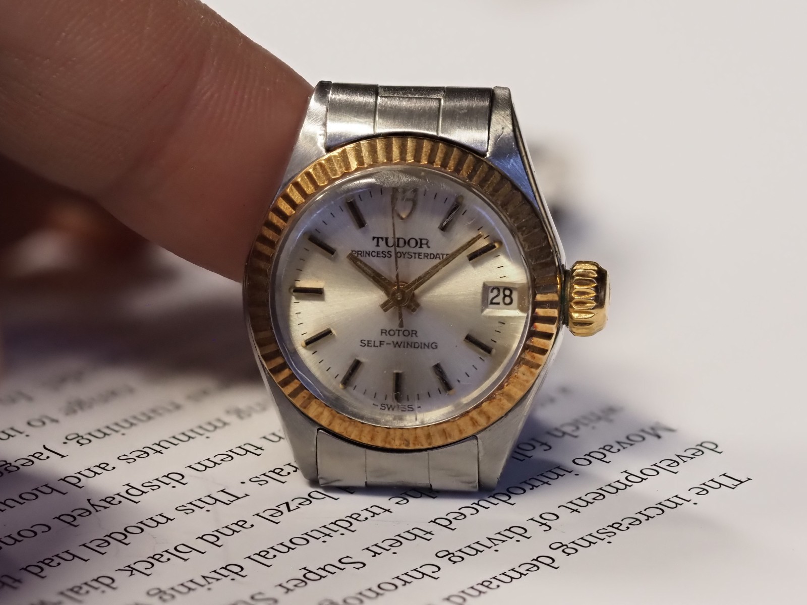 Tudor Princess Oysterdate 22.5mm 7592/3 Oyster Bracelet With Papers 1972