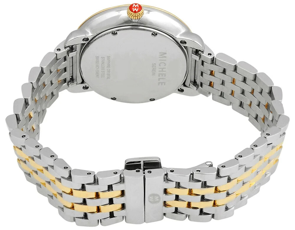 Michele Serein Mid Two-Tone With Diamond Sunray Dial Ladies Watch MWW21B000148