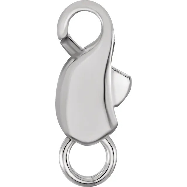 14K Yellow Gold or Sterling Silver 11.5×4.5 mm Push Lock® Lobster Jaw Clasp
