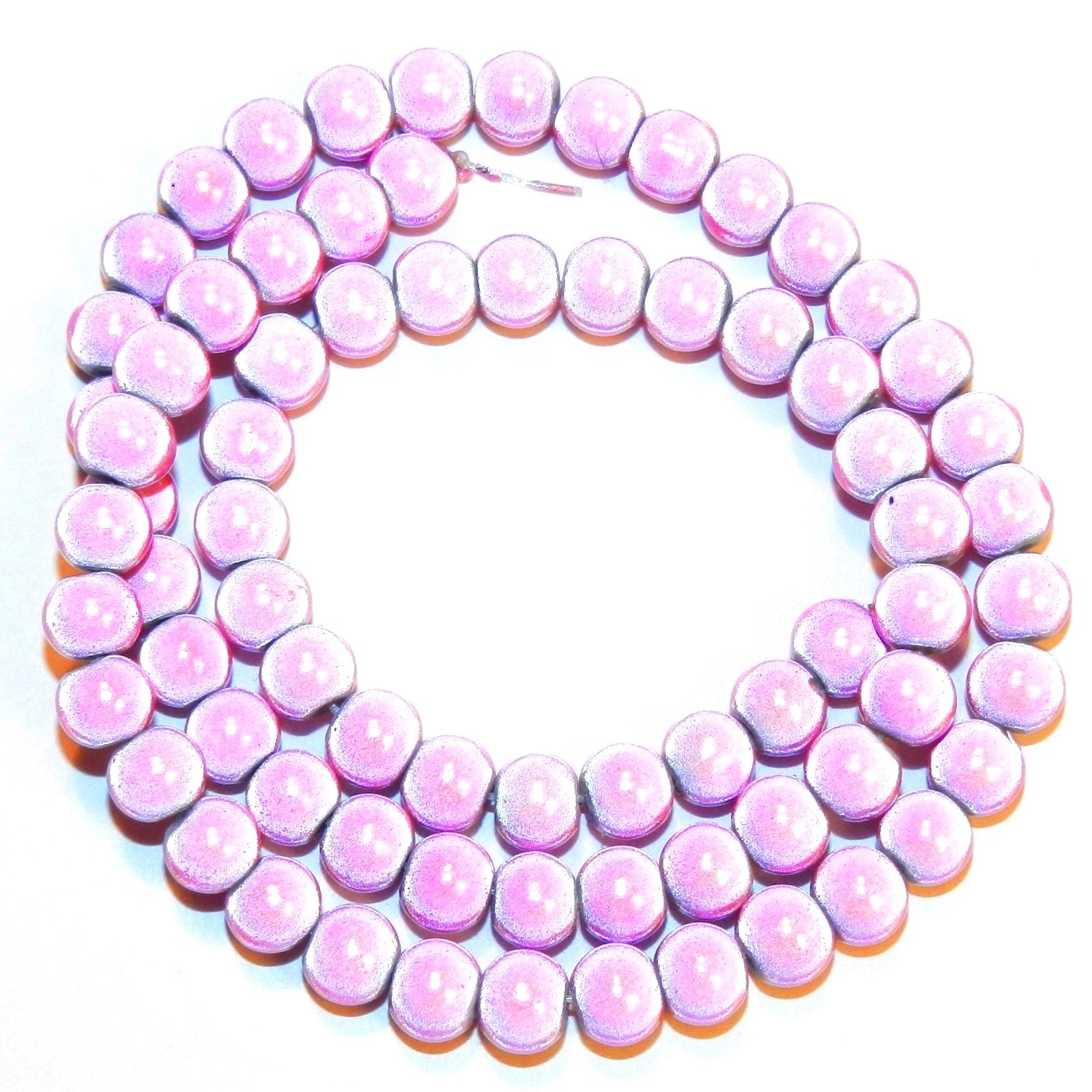 APL111 Lavender Purple 6mm Round “Glowing” Acrylic Wonder Beads 16″