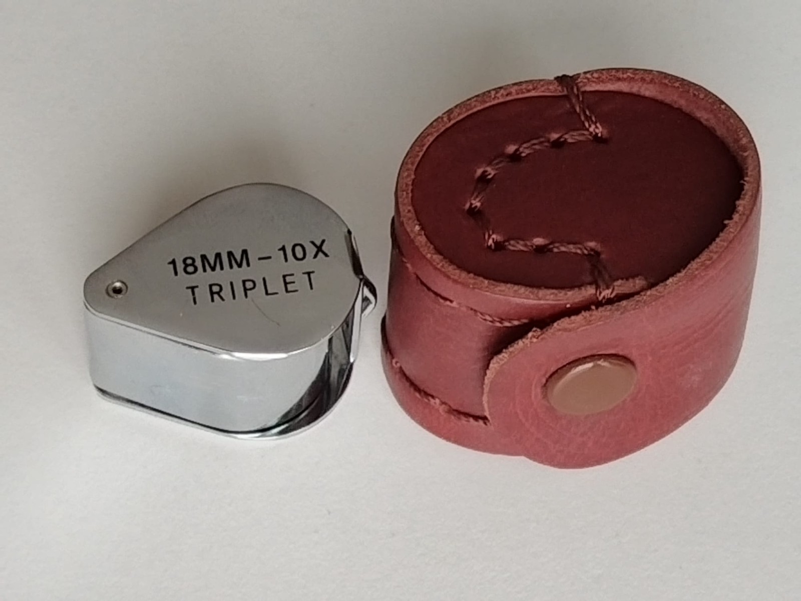 10x triple-lens magnifying glass, 18mm, for jewelry making tools using colorles
