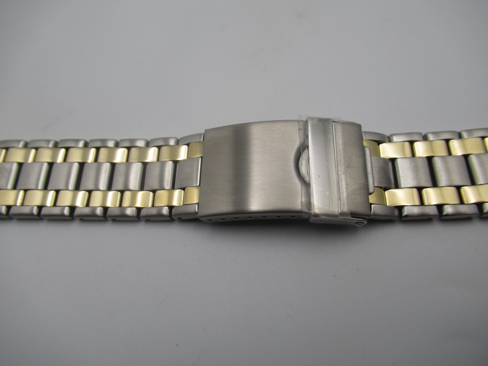 22-28MM Two Tone Stainless Steel Men’s Watch Band