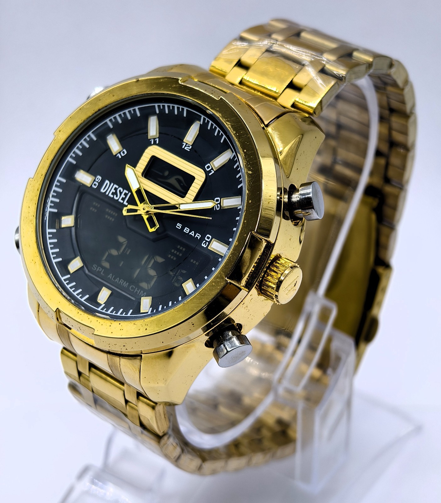Beautiful DIESEL 5 Bar Ana-Digi Dial Quartz Men’s wrist Watch Free Shipping