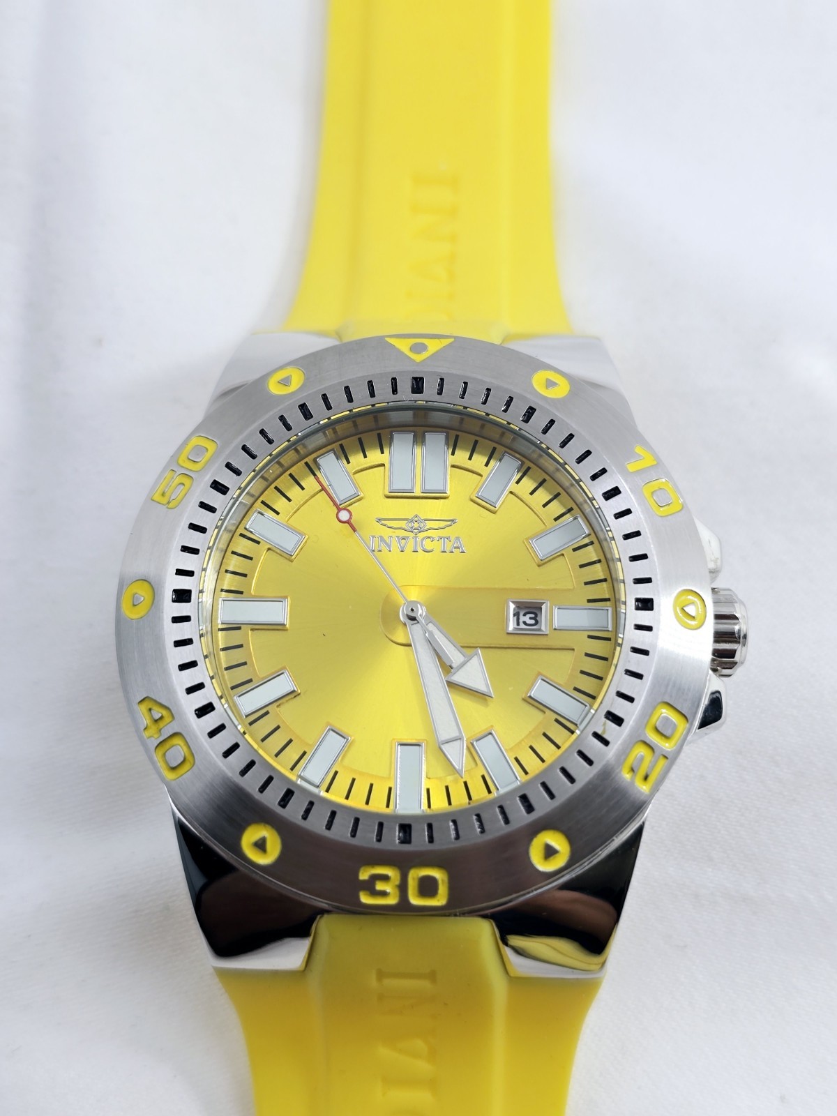 Invicta Pro Diver Tritnite Night Glow Mens Watch 48mm Flame Fusion Crystal 25760