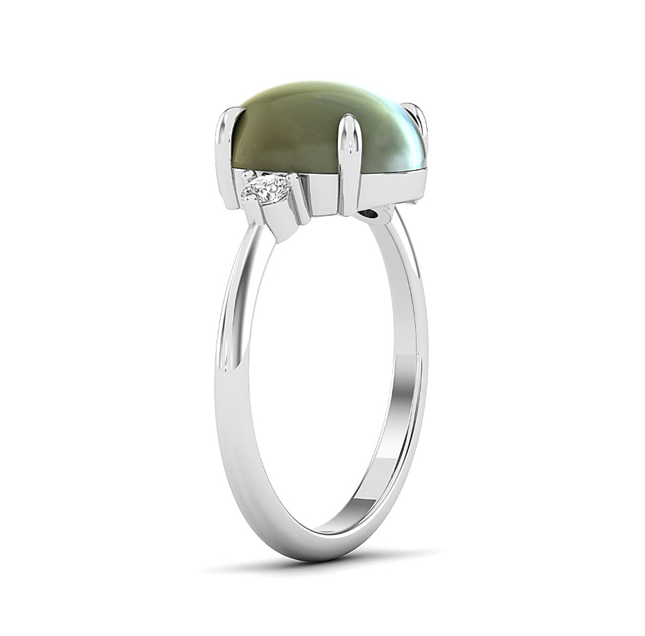 Natural Chrysoberyl Cat’s Eye Ring 925 Silver Victorian Engagement Ring For Her