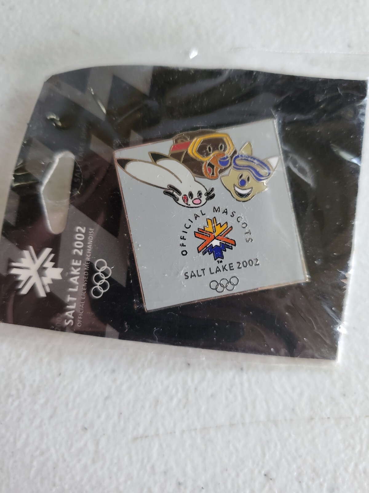 Salt Lake 2002 Official Mascots Powder, Coal and Copper Olympics Tac Pin NIP