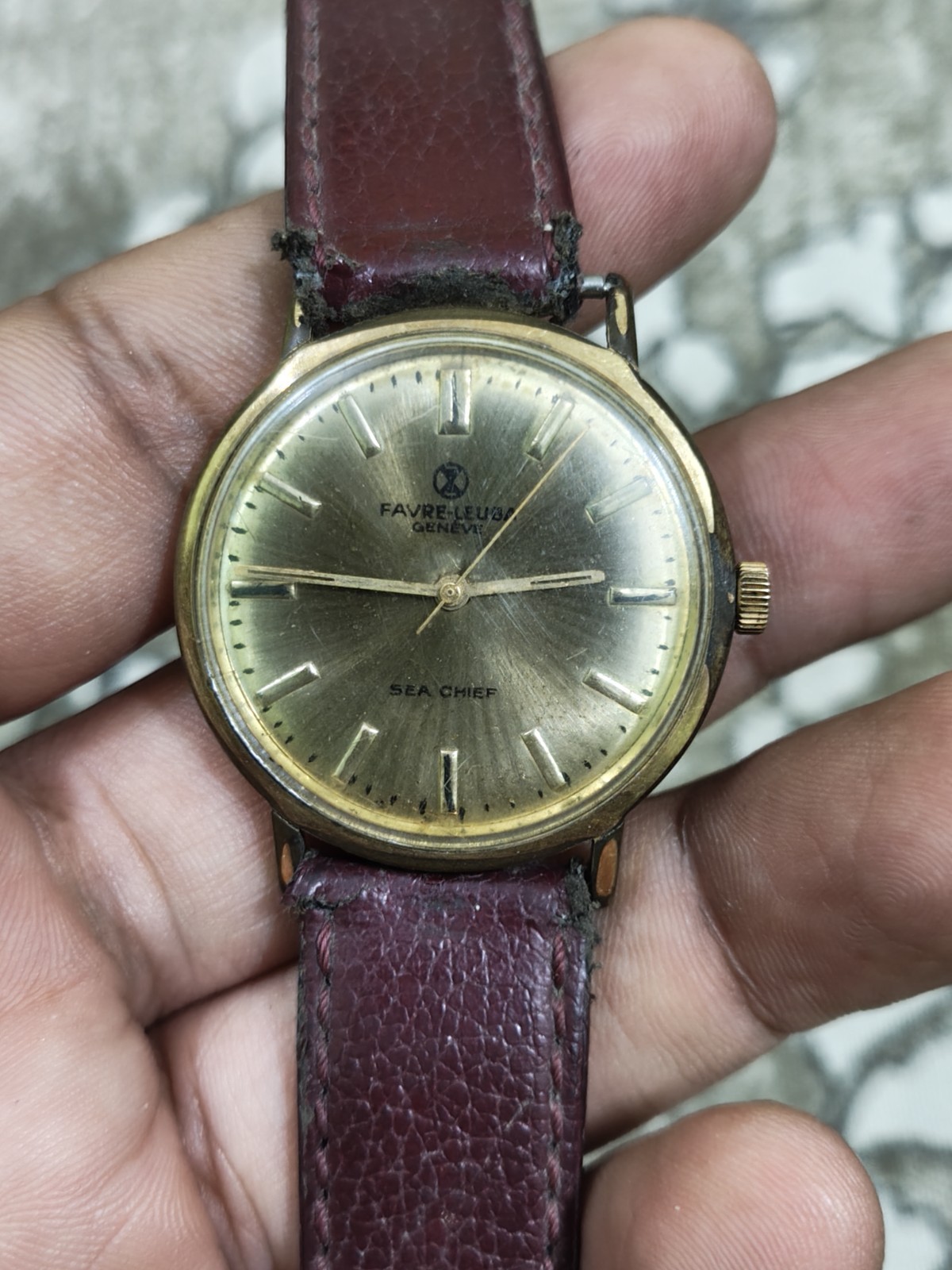 Favre Leuba Sea Chief Sun Burst Dial Men’s Watch