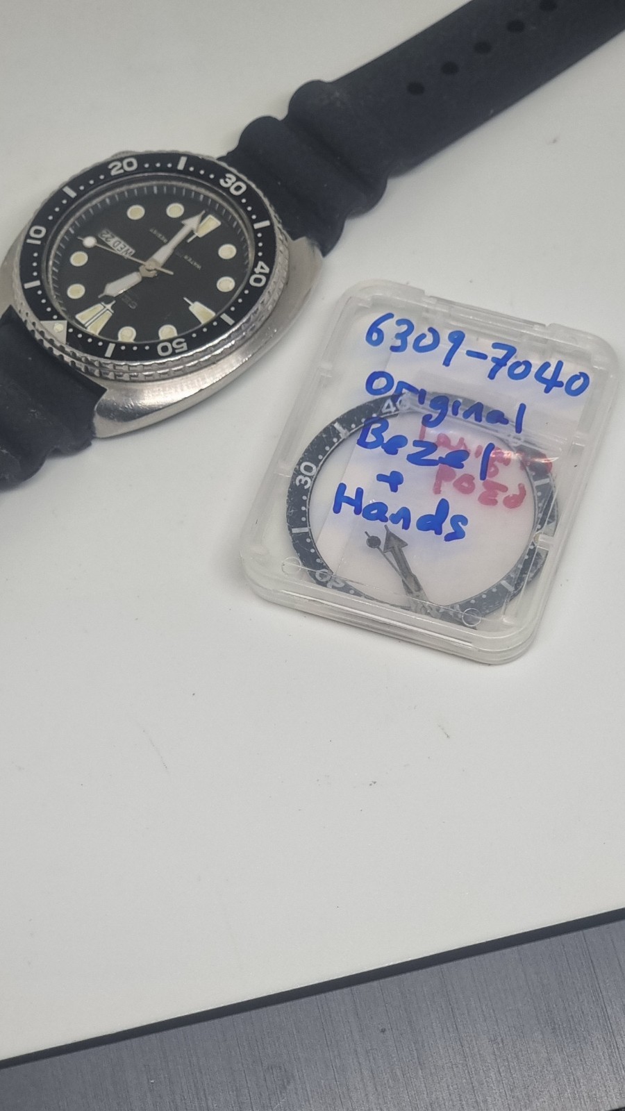 Vintage 1984 Seiko 6309-7040 Watch Original Suwa dial and Hands and Bezel