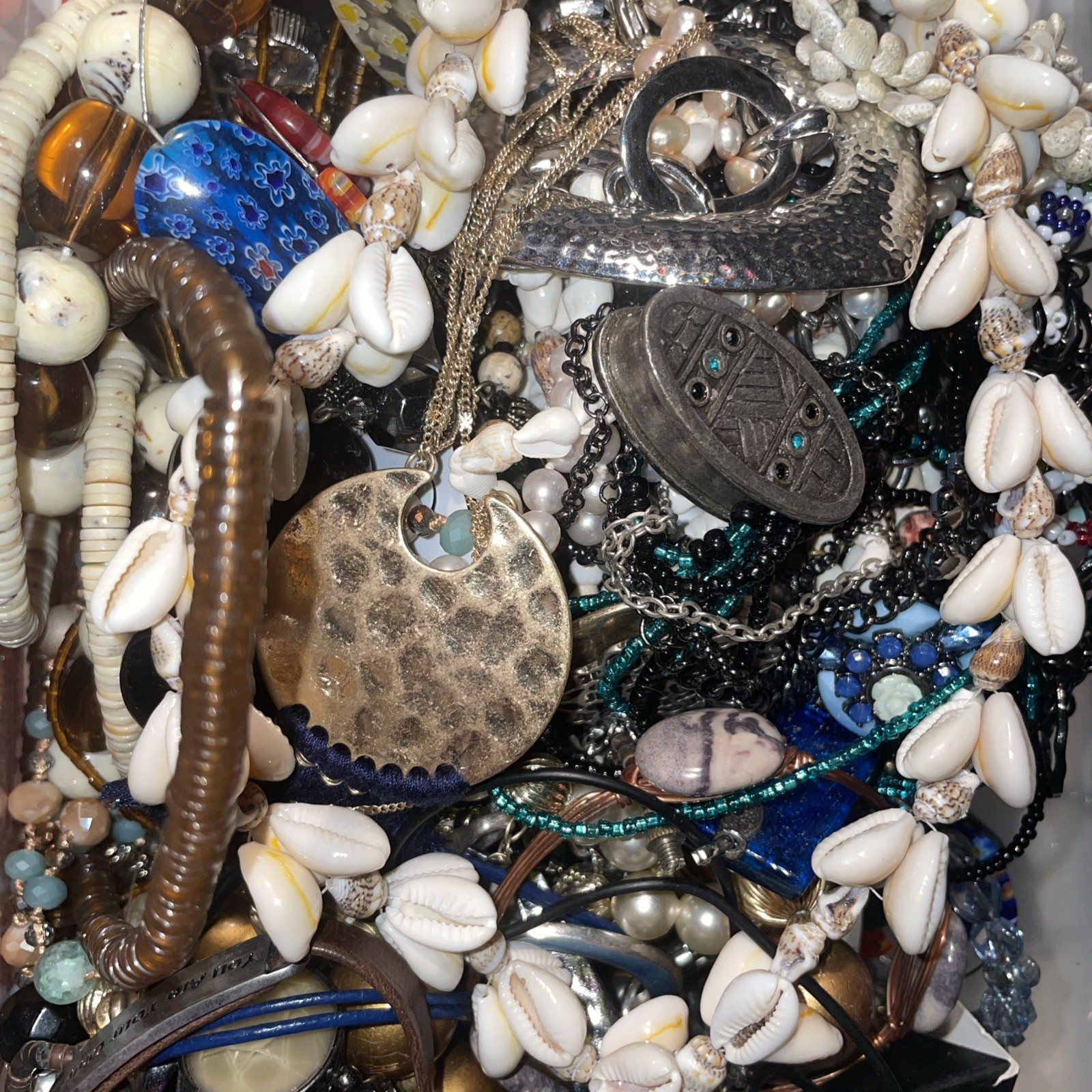 Mystery Lot 1 lbs Costume Jewelry Most Wearable LB Pounds rings necklace etc
