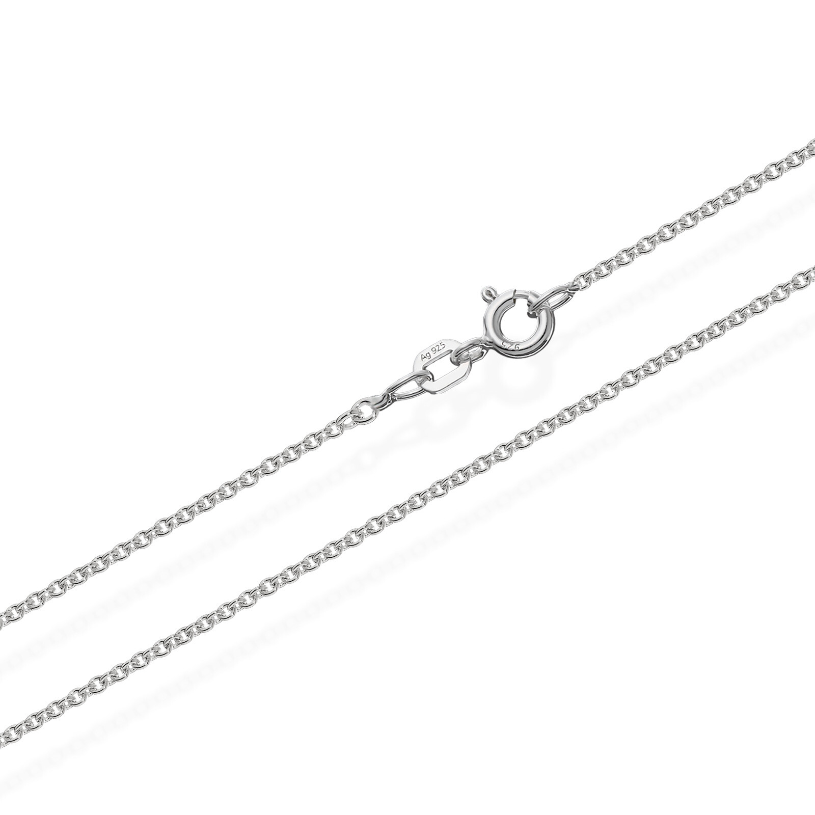ANCHOR CHAIN Round 925 STERLING SILVER Chain Choker Necklace Women Men KIDS