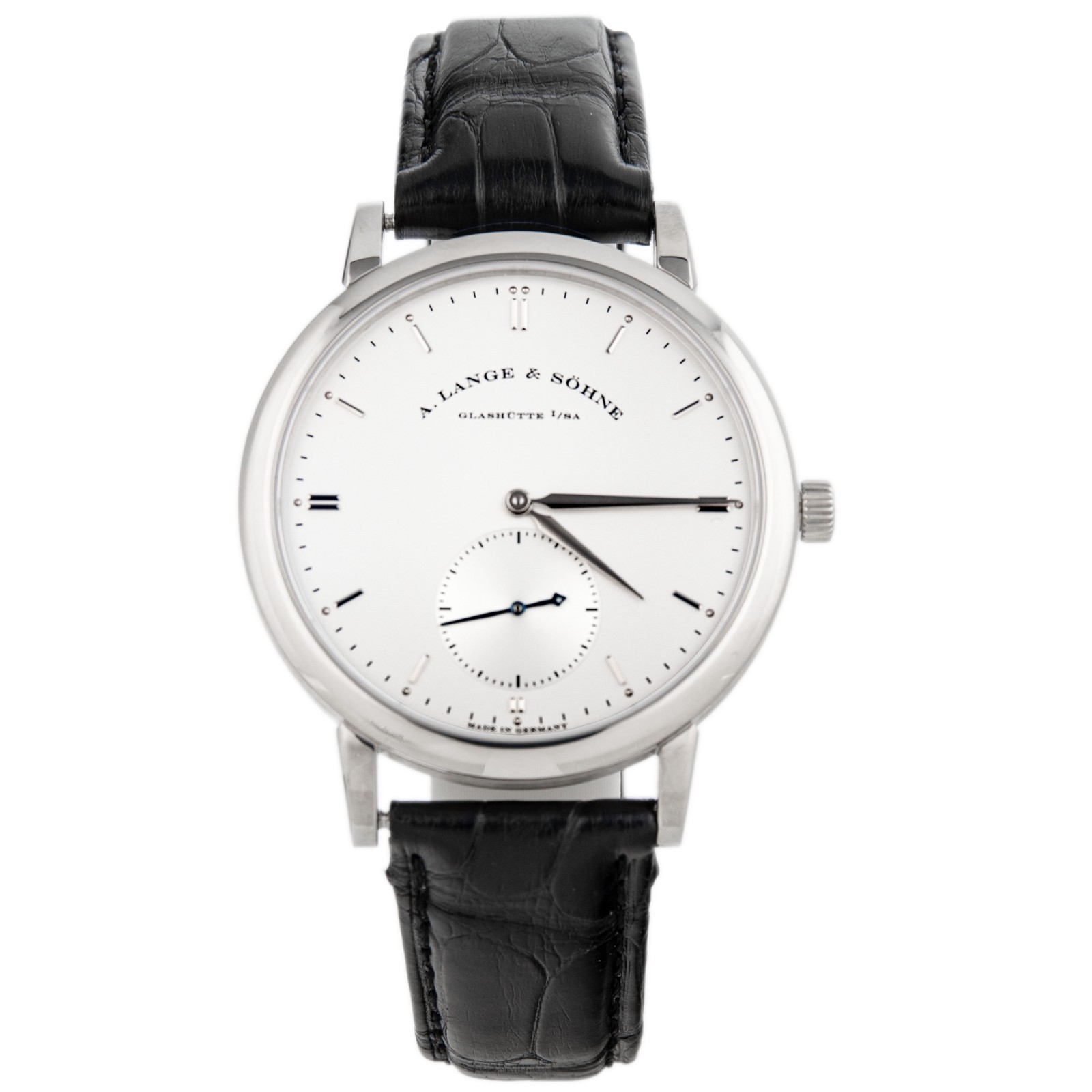A. Lange & Sohne Grand Saxonia Automatic White Gold Silver Dial 40.6mm 307.026
