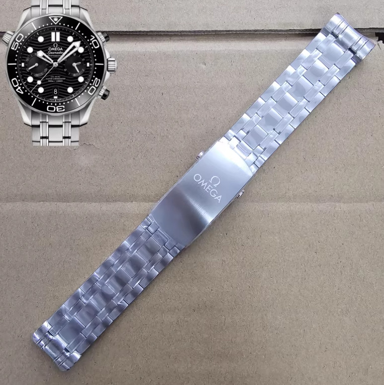 21mm Stainless Steel Bracelet for Omega Seamaster 300M 44mm Chronograph 210