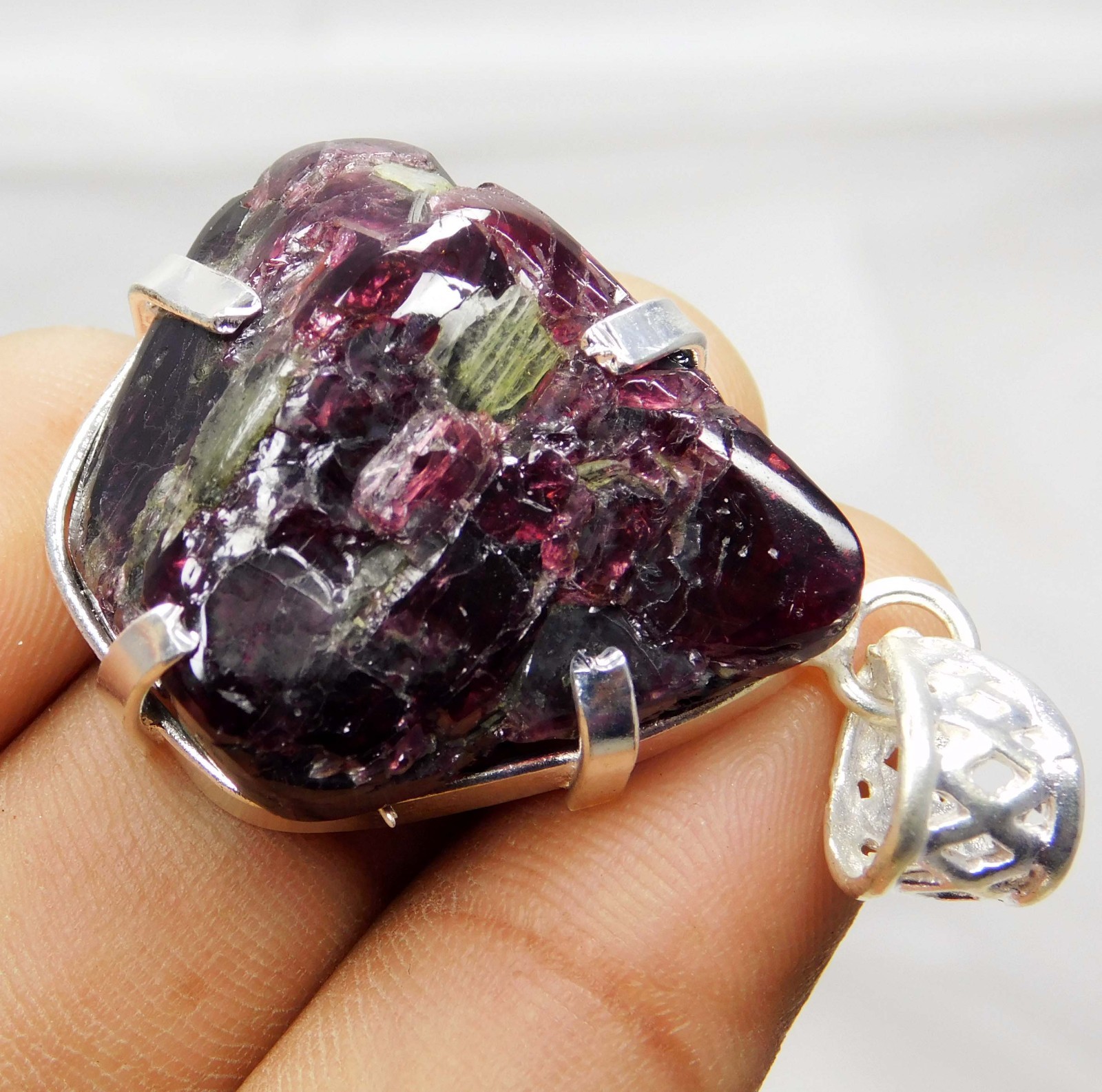 81.70 Ct Certified Natural PAINITE 925 Solid Silver Pendant Gemstone