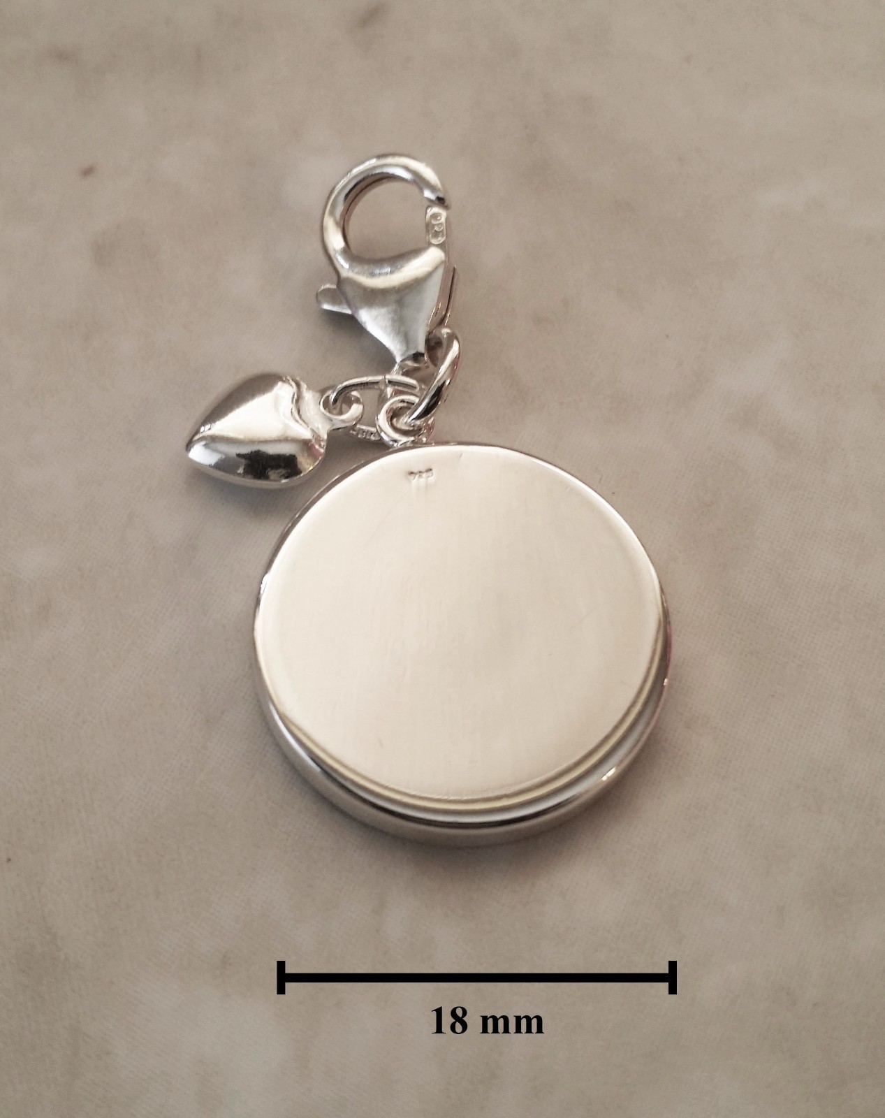 925 Sterling Silver Charm 33 1⁄3 rpm microgroove vinyl record LP