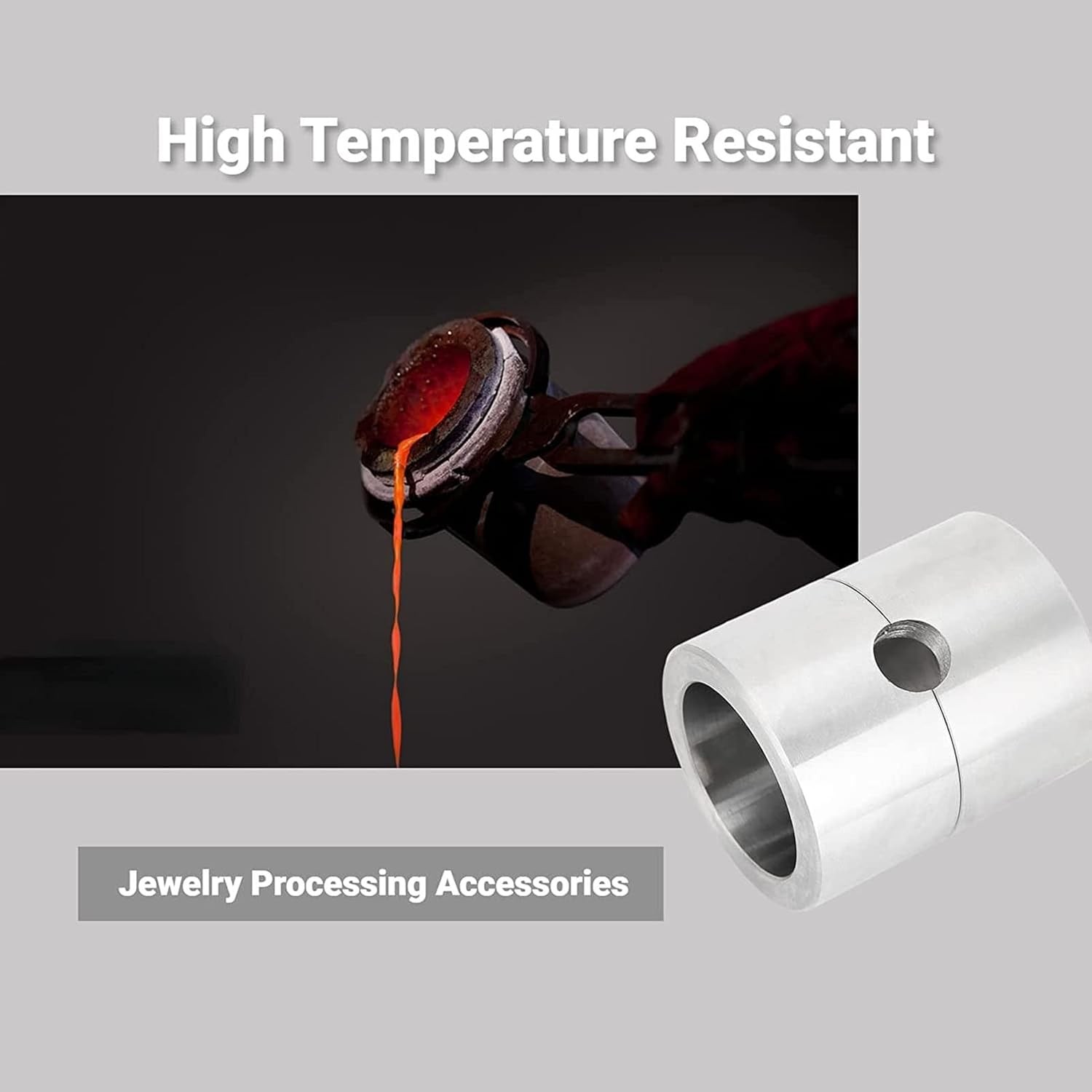 Sand Casting Box Aluminum Alloy Melting Pot Jewelry Metal Casting Flask