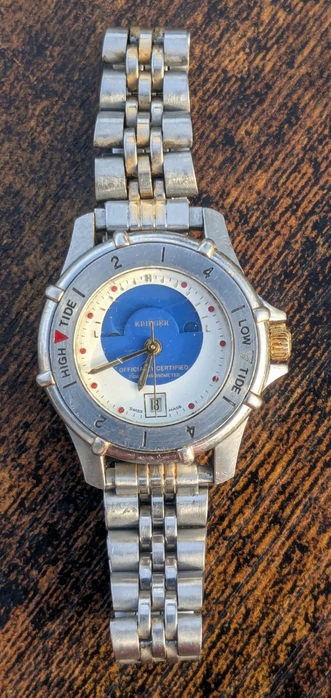 Krieger L882 Tidal Chronometer Ladies Watch w/ New Battery