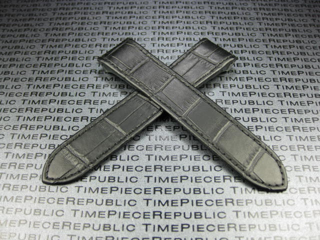 20mm Leather Strap Alligator Grain Watch Band Cartier for SANTOS 100 Medium 32mm