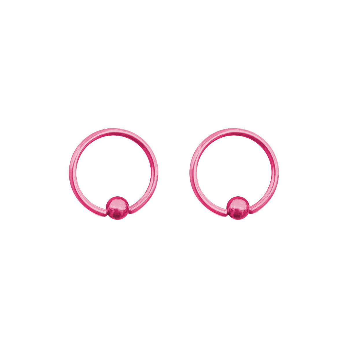 Captive Bead Ring surgical steel Pvd 14G Earrings Hoops Lip Belly Nipple 12PK
