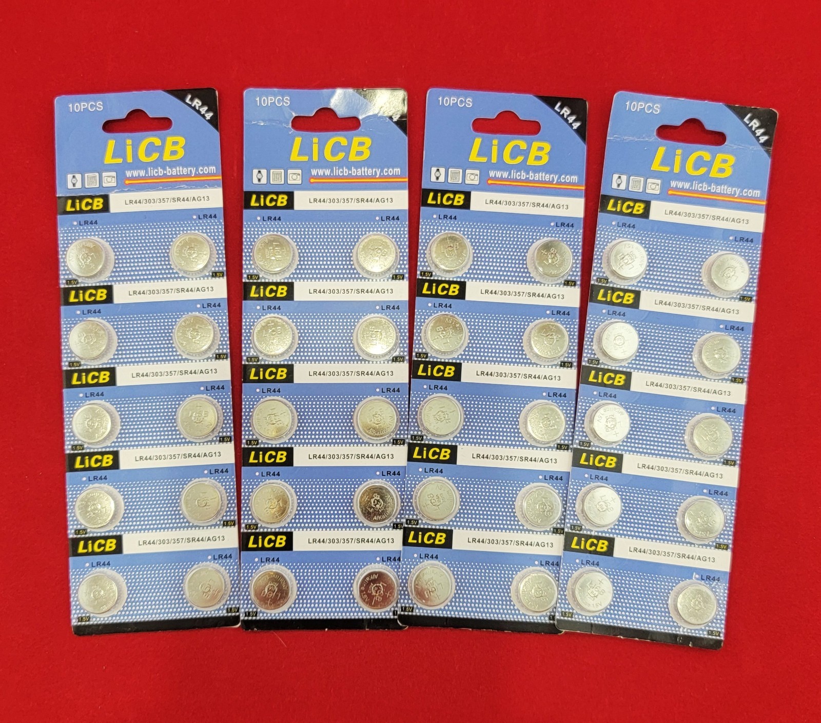LiCB LR44 AG13 357 303 SR44 button Battery 1.5V 20 pcs NEW