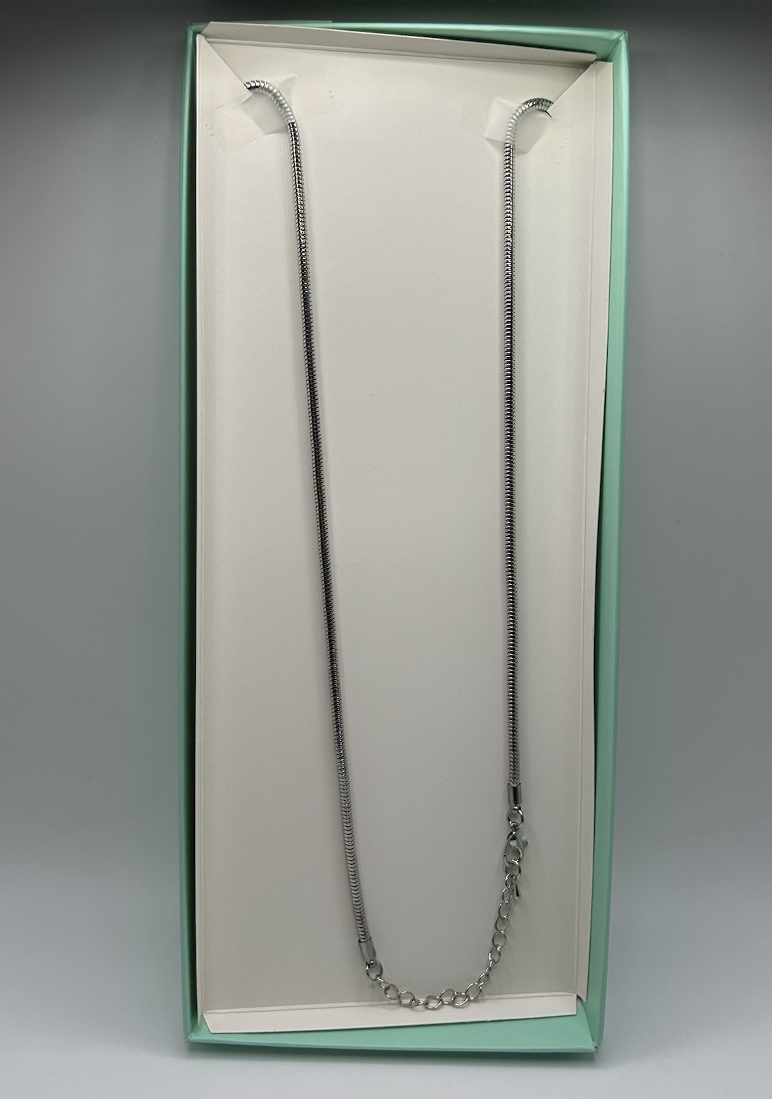 Lovita & Co. Silver Color Thick Long Chain Oval Hoop & Tassel Necklace
