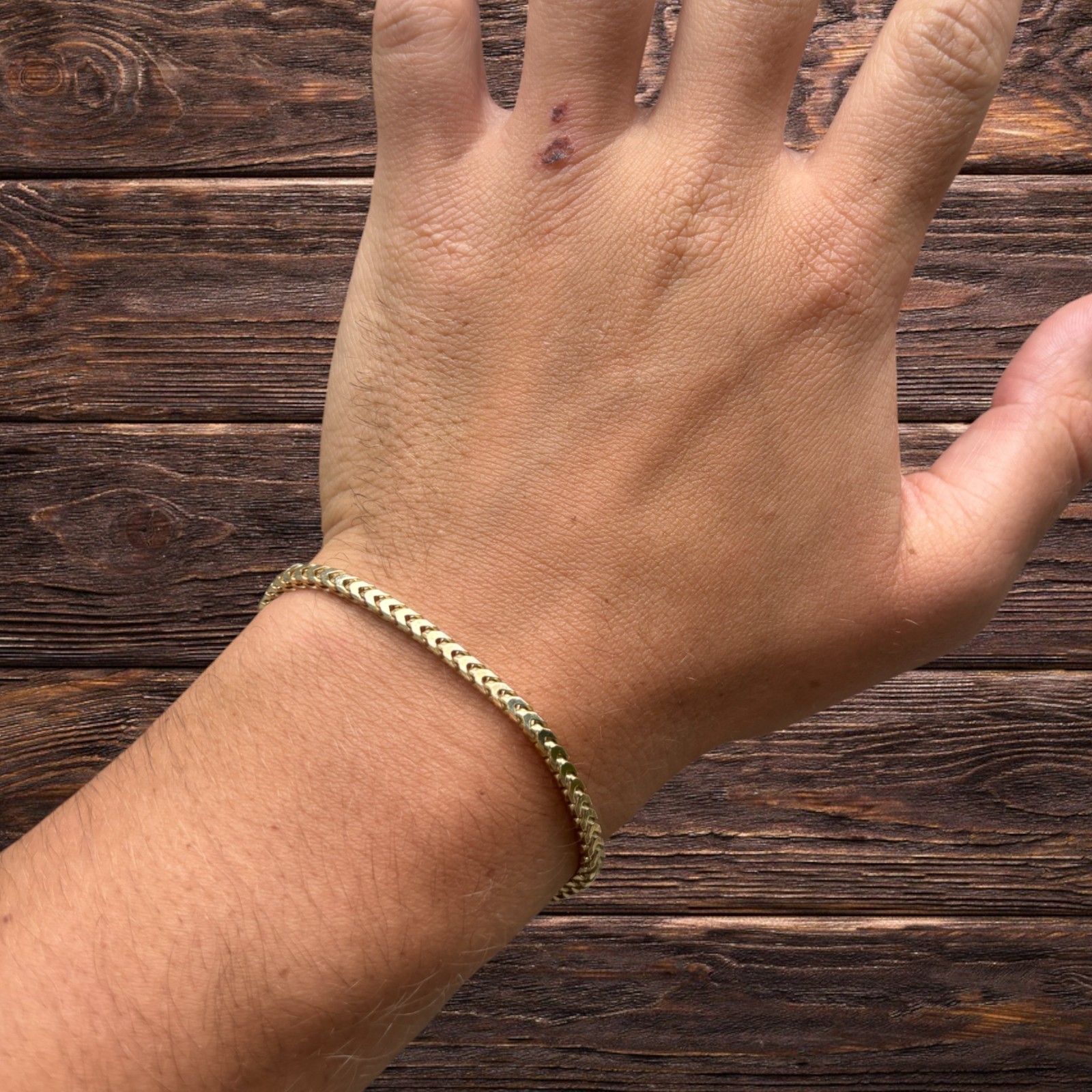 2.5mm Franco Link Bracelet – Real Solid 925 Sterling Silver Or 14k Gold Vermeil