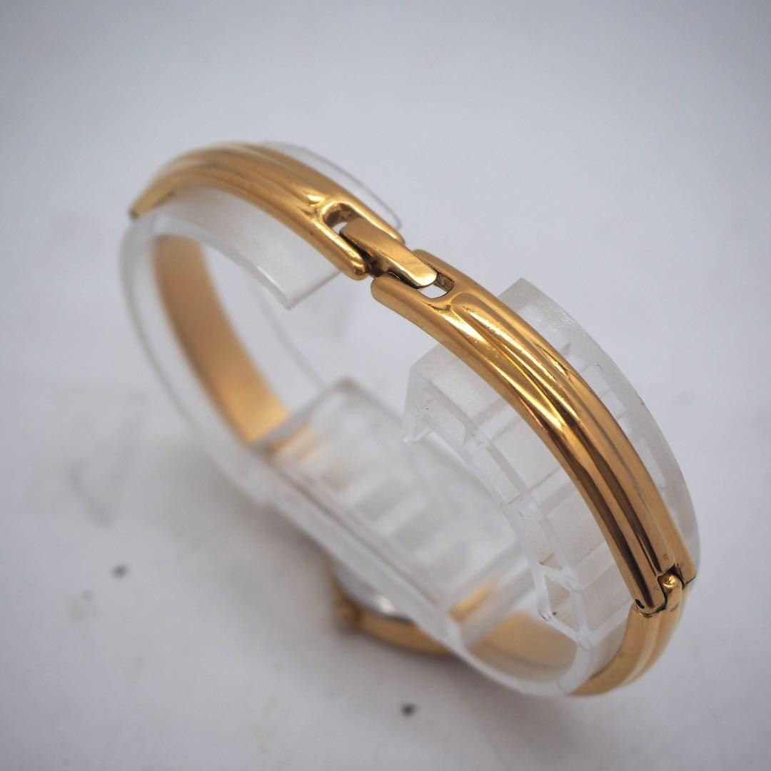 617 Working SEIKO Watch Oval Color Stone Women Gold