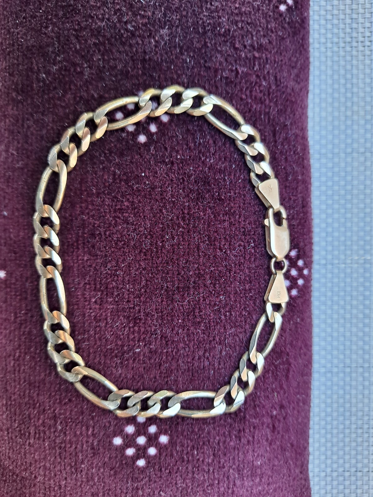 14 K Italy Figaro Bracelet RCI 8″ bracelet