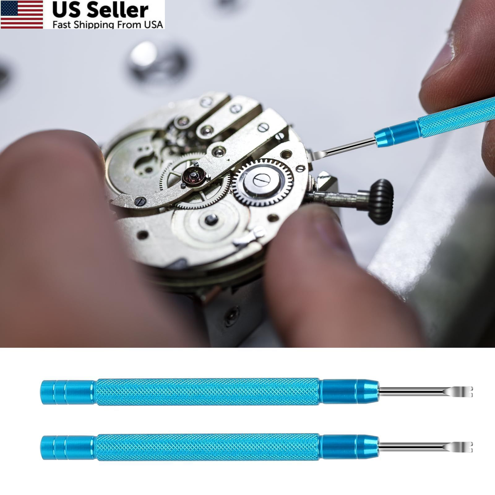 KALIONE 2 Packs Watch Hand Remover Tools Professional Watchmaker 2pcs blue