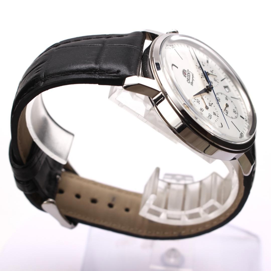 Orient VR32UAA0 Chronograph Watch White Dial Japanese Quartz Timepiece NB/NA
