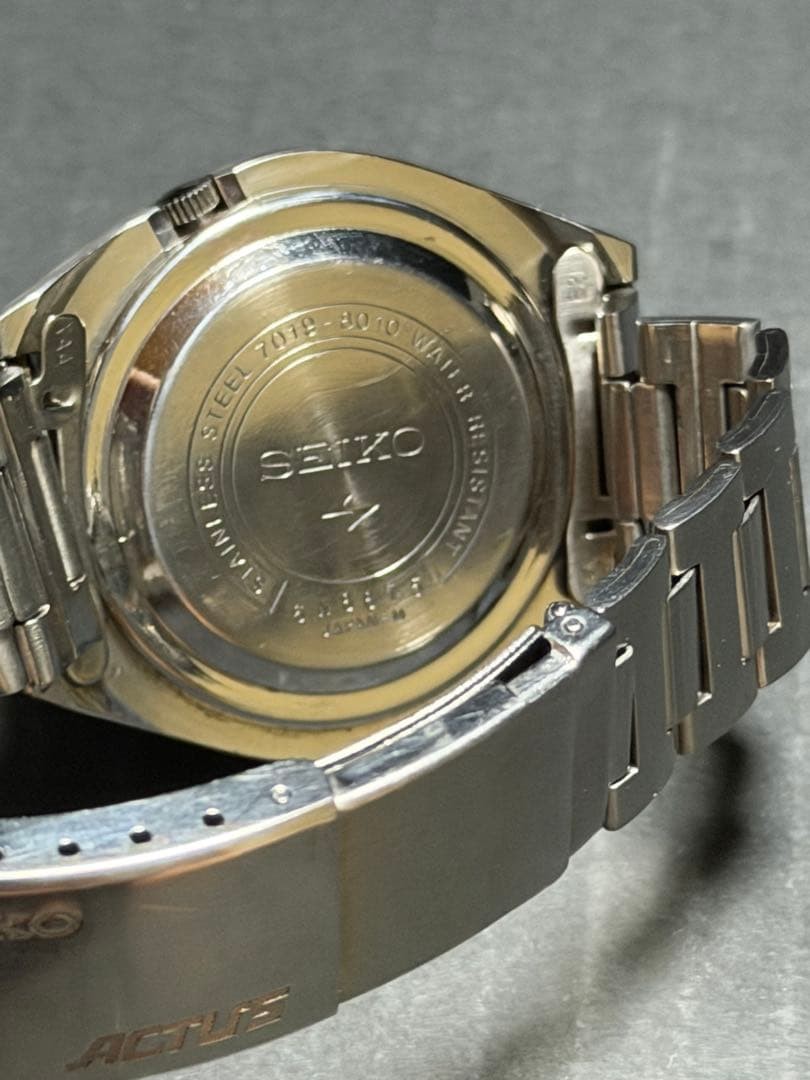 SEIKO Actus Automatic Day-Date 38mm Champagne White Dial Metal Bracelet Watch