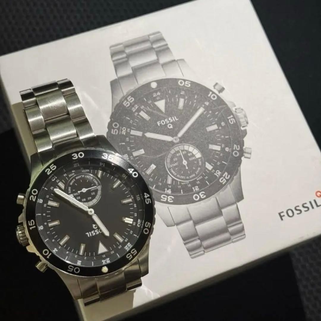 FOSSIL Q Crewmaster FTW1126P Hybrid Smartwatch Bluetooth Stainless Steel Box