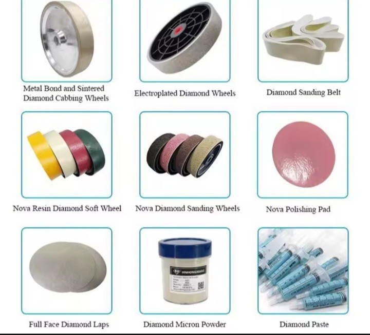 Diamond Lapidary Wheel 6 & 8 Inch Grit 60 to 14000 Opal Premium Cabbing Replacem