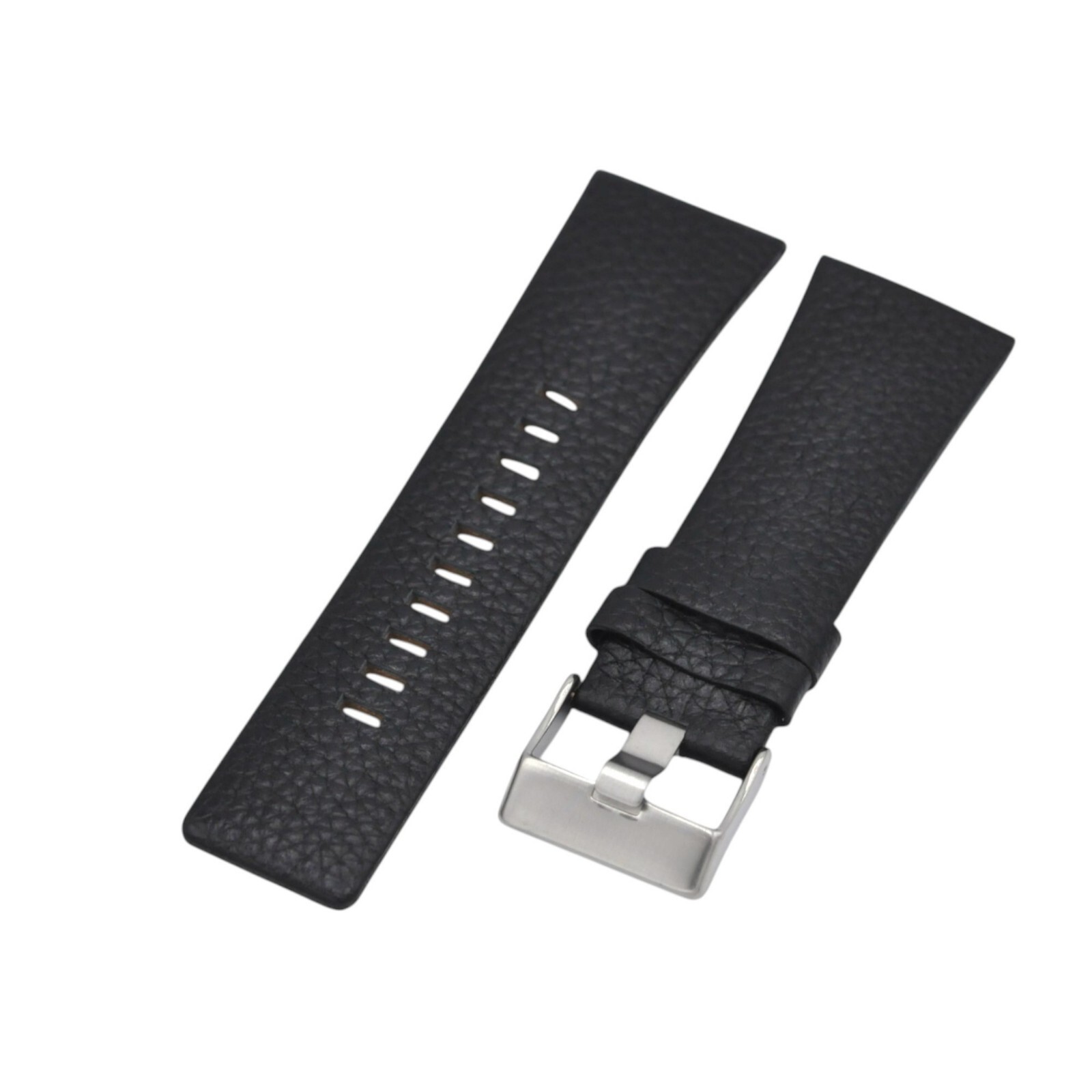 DZ1454 28mm Black Leather Watch Strap For Diesel