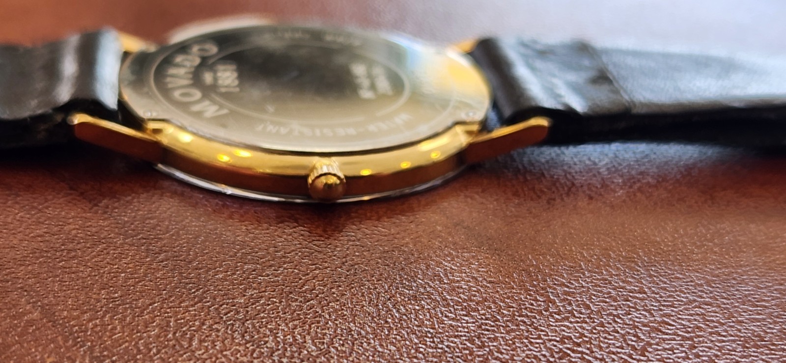 Movado Museum 87-40-882 Ultra Slim 30.5 mm Black Steel/PVD Quartz Wrist Watch