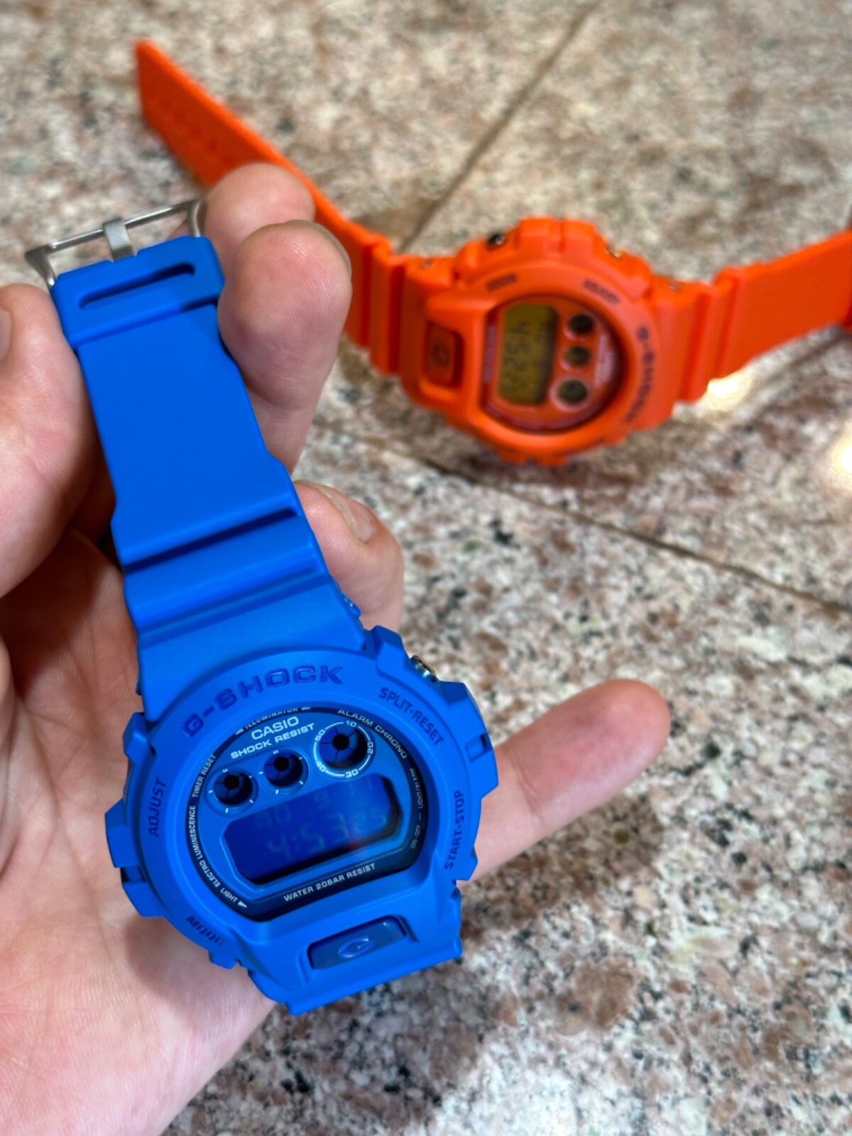 Casio G-Shock DW-6900MM-2 + DW6900MM-4 Combo SET Matte Blue & Orange dw-6900 WOW