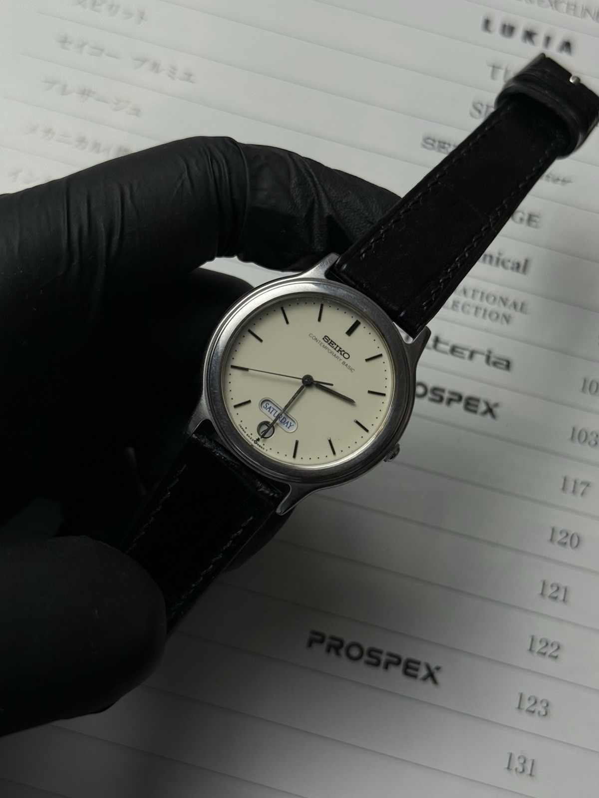 Vtg 1990 Seiko Contemporary Basic 5H23-6B90 Men’s Watch [Near Mint]