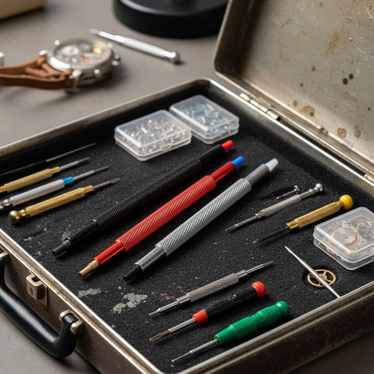 Portable Watch Hand Setting Tool Set – 3PCS Stainless Steel Precision Tools