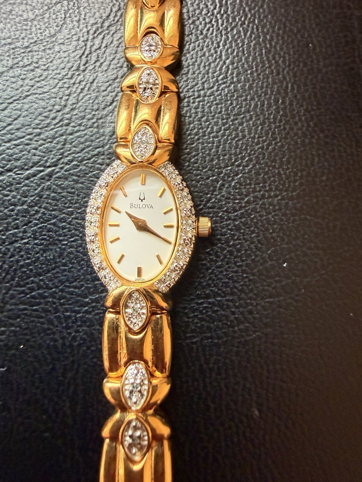 Bolivia Gold Watch Diamond Accents