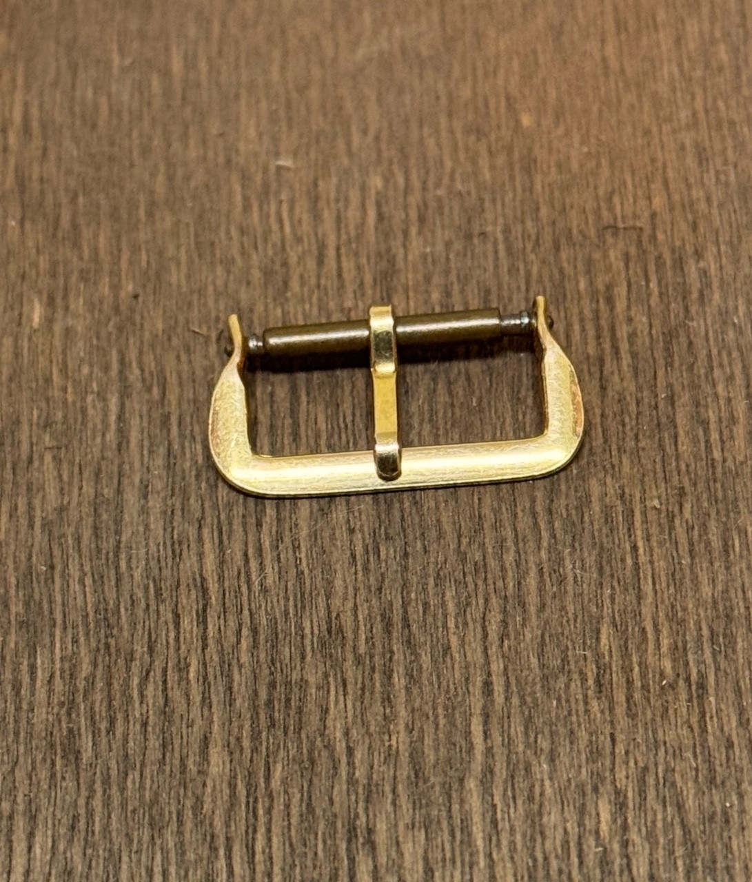 1930s/40s yellow 10K gold-filled vintage watch strap buckle 16mm inner opening
