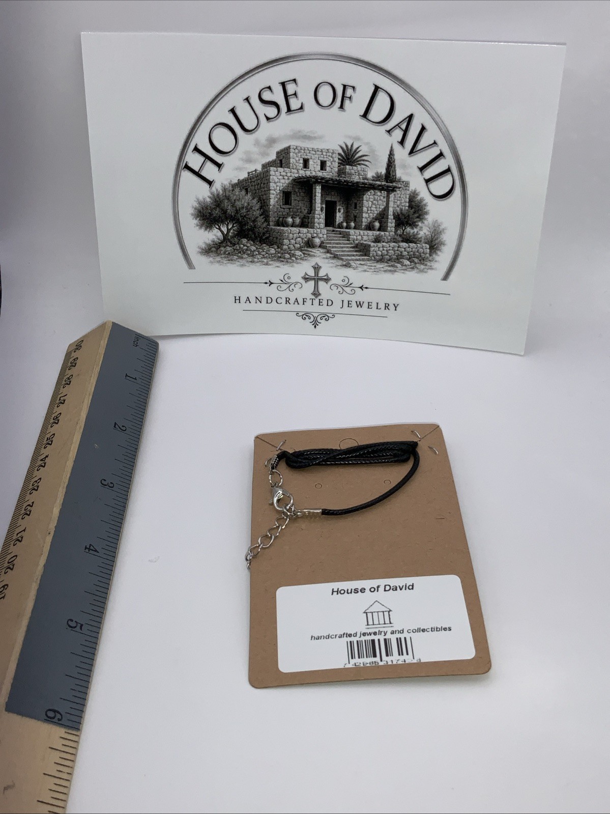 House Of David Fire And Sky Color. Handmade Cross Necklace One Of A Kind