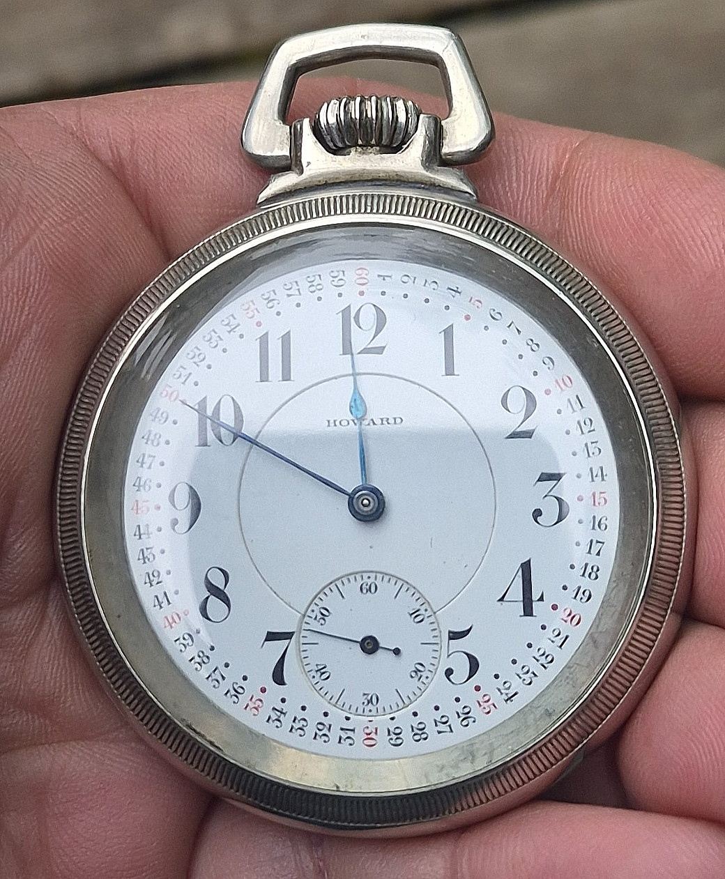 Howard Series 0 Pocket Watch Rare pendant set model 16S 23J