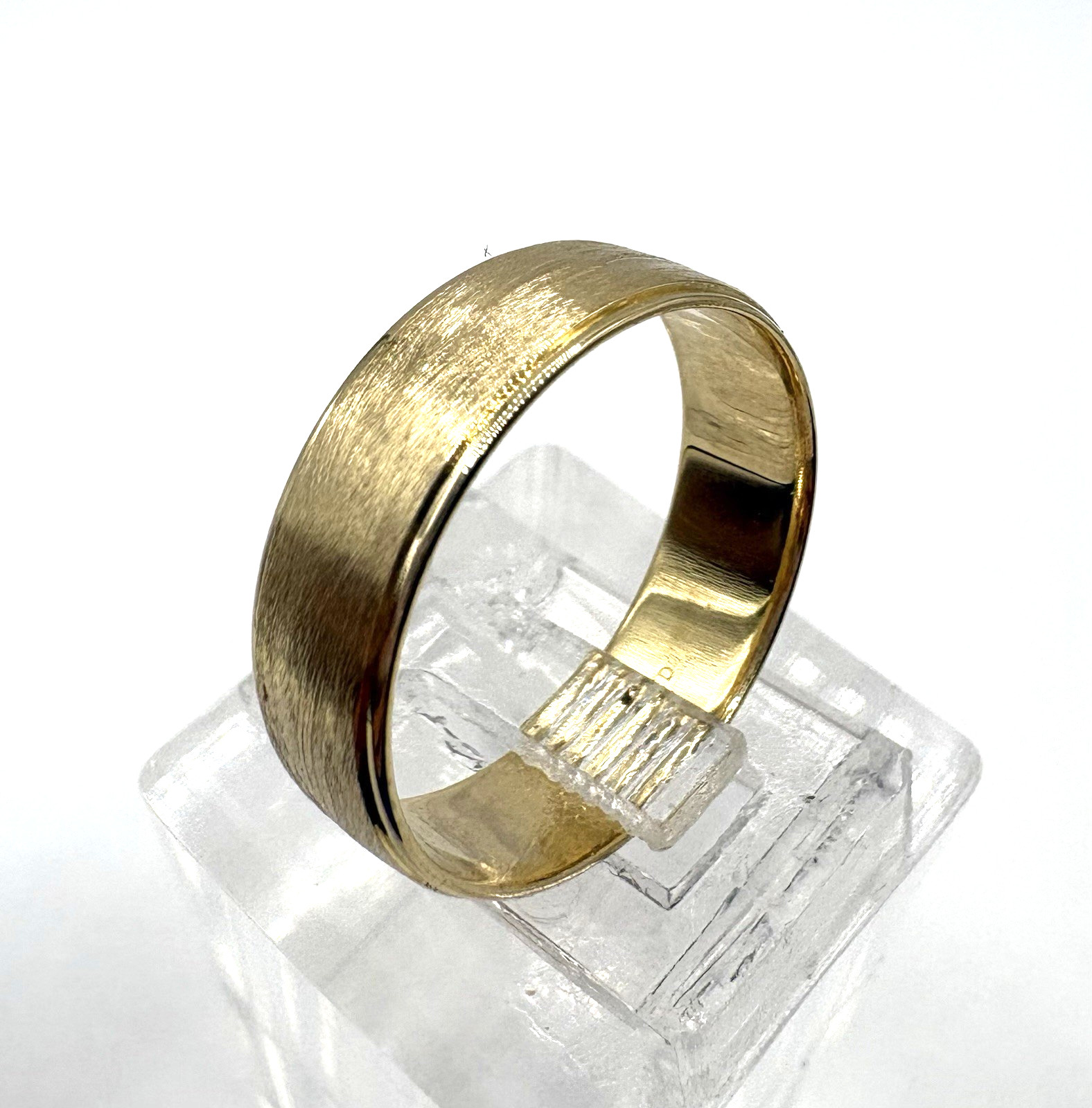 estate 14k yellow gold 6mm wedding band 4.2g sz9.5 $1399 #818 (24-hour shipping