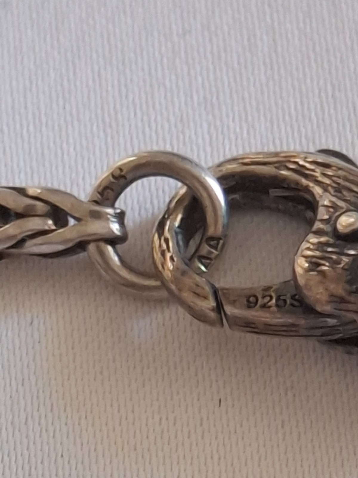 Silver 925 Trollbeads Bracelet 14 Charms Approx 20cm Blue Green