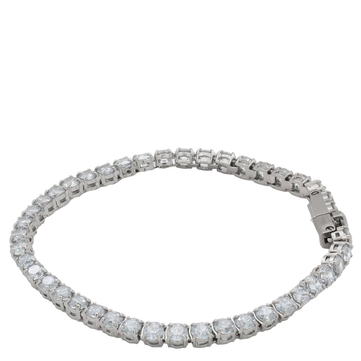 Swarovski Ruthenium Plated Matrix Tennis Bracelet, Size M