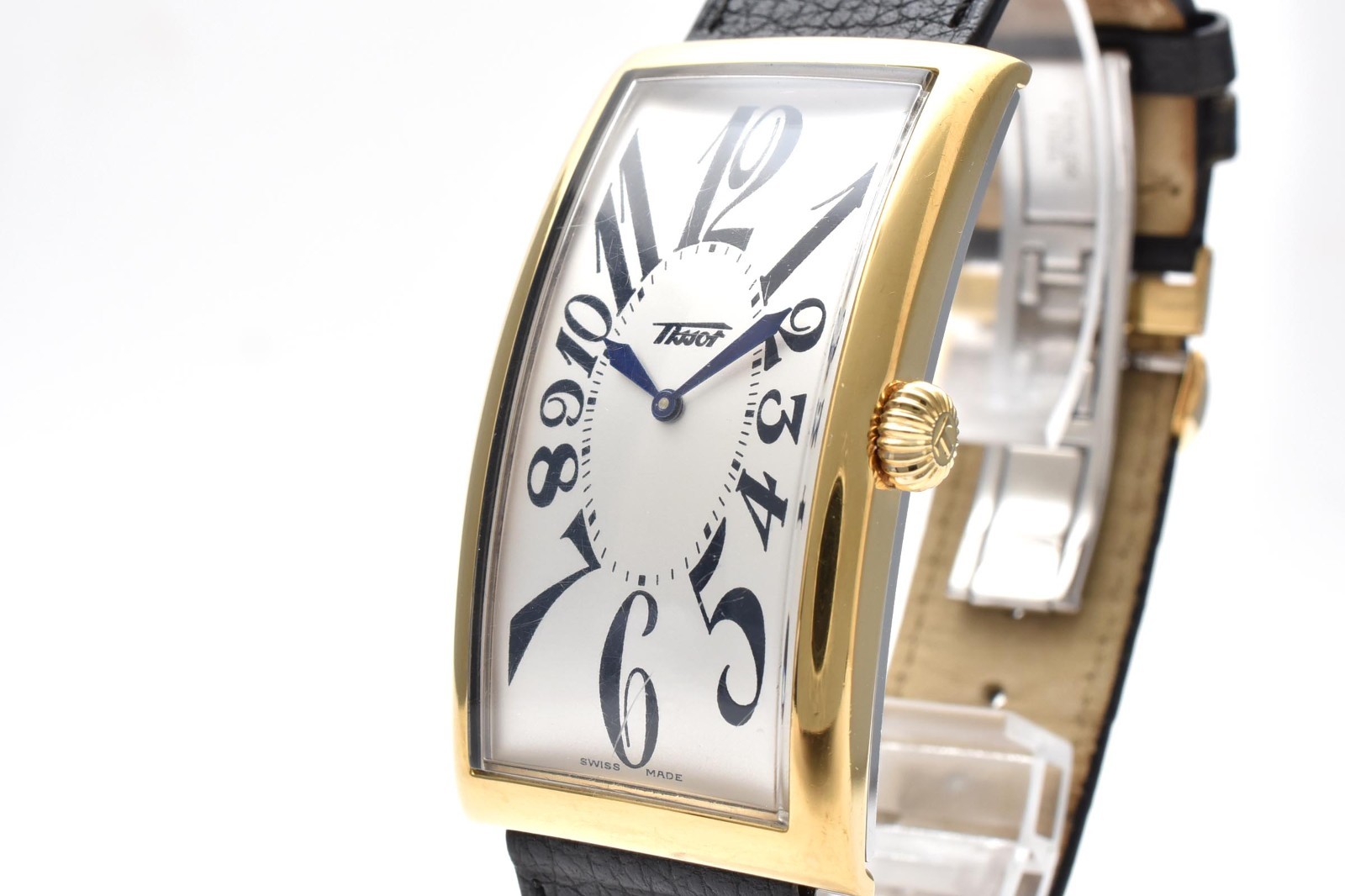 [Papers] Tissot Heritage Banana Z181 Gold Quartz Men’s Watch 27mm Centenary Tank