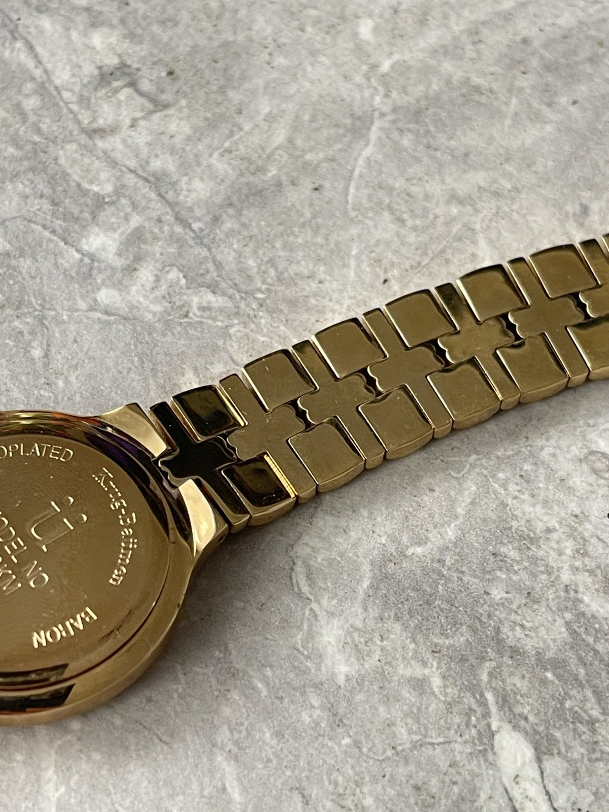 Krug Baumen Baron 4959 KM 18K Gold Plated Watch Men 1990’s Vintage Gold Tone 150