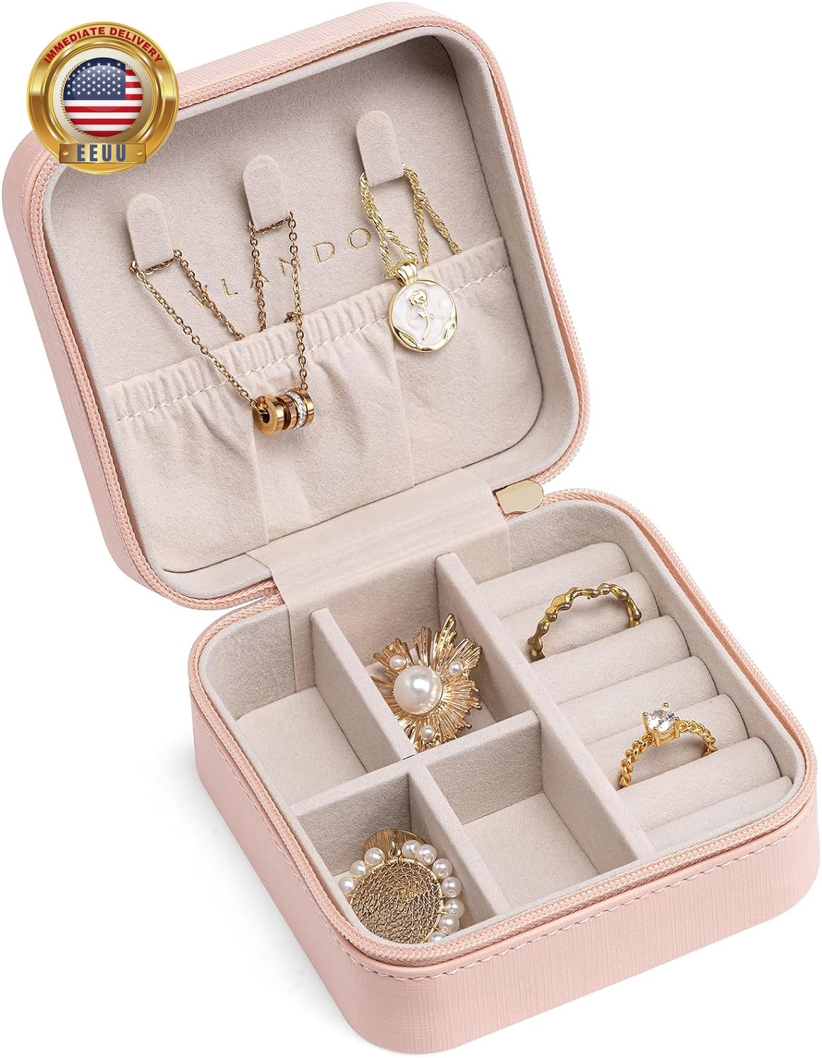Travel Jewelry Case – Teacher Appreciation Gifts for Women – Small Jewelry Trave